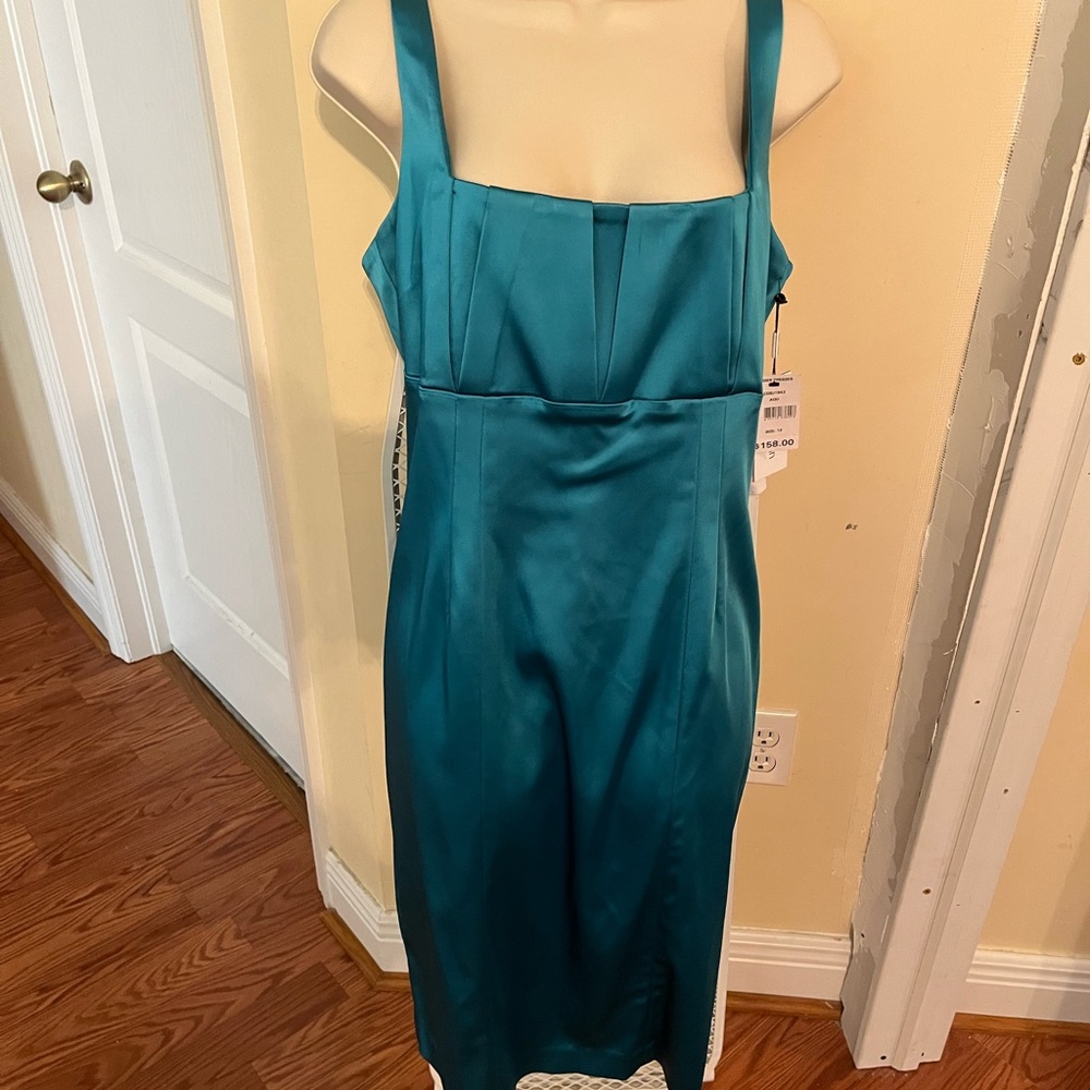 Never worn brand new with tag fits like a large and the color is Aqua